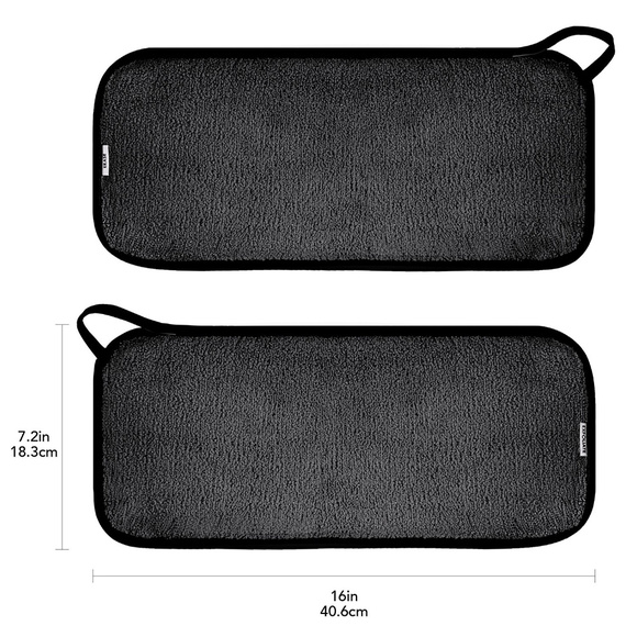 Miracle 2 Pack Black Microfiber Makeup Remover - Picture 2 of 8